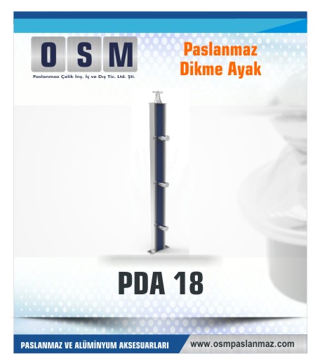 PASLANMAZ DİKME AYAK PDA 018